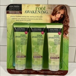 3 Pack John Frieda Root Awakening shampoo & conditioner for Breakage Prone Hair